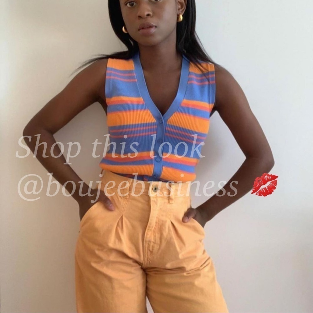 ZARA BNWT Striped Knit Vest